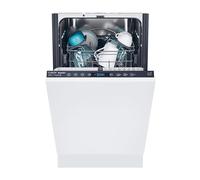 Candy CI0C7SB0FA Slimline Integrated Dishwasher, 10 Place Setting, Black Bezel, C Rated