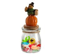 Candy Jar - Decorative Pumpkin Treatment Jar for, & Parties | Spooky Candy Container, Ceramic Snack, Trick-or-Treat Storage Dish & Holiday Table Decor