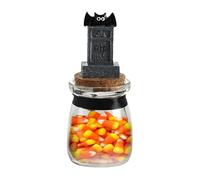 Candy Jar - Spooky Treat Container for Party & Kitchen Decor | Pumpkin Candy Storage Jar, Ceramic Snack Holder, Trick-or-Treat Candy Organizer & Decorative Holiday Canister
