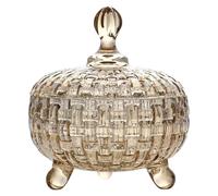 Candy Jar with Lid, Round Glass Container, Crystal Clear, Snap Lid, Ideal for Storing Snacks and Treats, 600ML Capacity