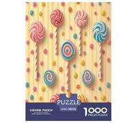Candy Jigsaw Puzzles Puzzle for Adults Kids. 1000 Pieces Whimsical Challenge Toy Educational Games Home Decoration for Adults& Kids Age 14 Years Up 38x26cm/1000pcs