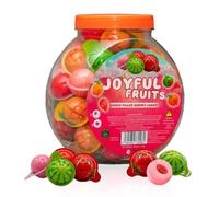Candy Joyful Fruits Gummy Jar 500g - Assorted Fruity Flavoured Jelly Sweets in a Resealable Jar