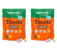 Candy Kittens Crunchy Treets Vegan Chocolate, Crispy (120g, Pack of 2) - Crunchy Plant-Based Snack, Chocolates Gift Box Alternative, Delicious Vegan Gifts Made with Cocoa-Free Choviva Shell