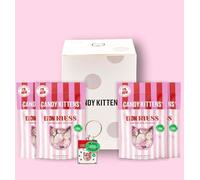 Candy Kittens Eton Mess Vegan Sweets Bundle, Limited Edition Gourmet Sweets, Packed With Fruit Juice & Natural Ingredients, Includes Keyring & Gift Card, Vegan Gift Box - 4 x 140g Bags