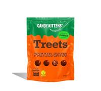 Candy Kittens Introduces - Treets, Pretzel Bites - Plant-Based Vegan Chocolate Crunchy Snack, Ideal for Sweet Hampers or Pick & Mix, Vegan Sweets Made with Cocoa-Free Choviva Shell - 120g, Pack of 1