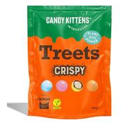 Candy Kittens Introduces - Treets, Rice Crispy - Plant-Based Vegan Chocolate Crunchy Snack, Ideal for Sweet Hampers or Pick & Mix, Vegan Sweets Made with Cocoa-Free Choviva Shell - 120g, Pack of 1