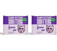 Candy Kittens Smittens The Blueberry Edit Fruity Candy Vegan Sweets - Blueberry, White Peach, Raspberry & Vanilla, Dairy-Free, Gluten-Free Vegan Candies for All, Party Snack, Sweet Hamper, 130g 2 Pack