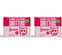 Candy Kittens Smittens The Strawberry Edit Fruity Candy Vegan Sweets - Strawberry, Blackcurrant, Raspberry & Açaí, Dairy-Free, Gluten-Free Vegan Candies for All, Party Snack, Sweet Hamper, 130g 2 Pack