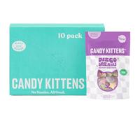 Candy Kittens Vegan Sweets, Disco Dreams (140g, Pack of 10) - Fizzy Sweets, Chewy Treats with Fruity Flavors, Plant-Based Ingredients, No Nasties, Vegan Snacks for All, Made with Real Fruit Juice