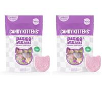 Candy Kittens Vegan Sweets - Disco Dreams (140g, Pack of 2) - Fizzy Treats with No Nasties, Plant-Based Vegan Snack with Real Fruit Juice, Ideal for Pick and Mix or Sweets Gift Box