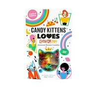 Candy Kittens Vegan Sweets LOVES (140g Bag), Rainbow Jelly, Gourmet Vegan Sweet Mix, Naturally Flavoured Gummies with Real Fruit Juice, Vegetarian Treats