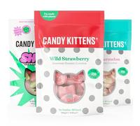 Candy Kittens Vegan Sweets Mini Luxe Selection - Plant-Based Vegan Treats with Fruity Flavour, No Nasties, Made with Real Fruit Juice - Ideal Snacks for Sweet Hampers & Pick and Mix - 140g Pack of 3