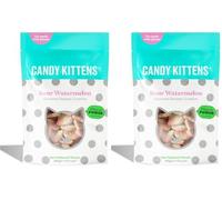 Candy Kittens Vegan Sweets Sour Watermelon - Plant-Based Vegan Treats with Fruity Flavour, No Nasties, Made with Real Fruit Juice - Ideal Snacks for Sweet Hampers & Pick and Mix - 500g Pack of 2