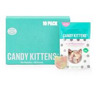Candy Kittens Vegan Sweets Sour Watermelon - Plant-Based Vegan Treats with Fruity Flavours, No Nasties, Made with Real Fruit Juice - Ideal Snacks for Sweet Hampers & Pick and Mix - 140g, Pack of 10