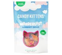 Candy Kittens Vegan Sweets - Wanderlust (140g Pack of 1) - Plant-Based Vegan Snack, Vegetarian Sweets, Strawberry, Orange, Blackcurrant & Passion Fruit, Ideal for Pick and Mix