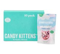Candy Kittens Vegan Sweets, Wanderlust - Vegan Treats with 4 Fruity Flavours & Natural Ingredients, Ideal for Pick and Mix Sharing, Soft & Chewy Candy, Vegetarian Sweets - 140g, Pack of 10