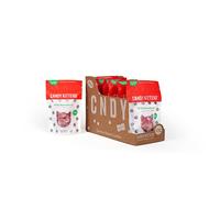 Candy Kittens Vegan Sweets - Wild Strawberry (140g, Pack of 7) - Fizzy Vegan Snacks, Chewy Pick and Mix Treats Made with Real Fruit Juice, Plant-Based Sweets Gift Box Idea