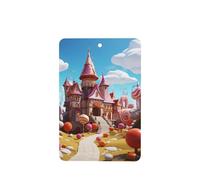 candy land Car Air Fresheners Cards 4 Pcs Long Lasting Car Fresheners Gifts for Men Women Auto Aromatherapy Tablets Hanging Scented Card Rearview Mirror Pendant