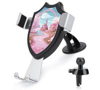 Candy Land Car Phone Mount Universal Auto Phone Holder Adjustable Cellphone Car Mount 360° Rotation, Dashboard & Windshield & Air Vent Strong Suction Cup Phone Stand Compatible with All Smartphones