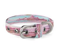 Candy Land Dog Collar Adjustable Pet Collar Stainless Steel D-Ring Collar Oxford Cloth Cat Collar Strap with Metal Buckle for Small Medium Dog