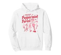 Candy Land Greetings From The Peppermint Forest Retro Poster Pullover Hoodie