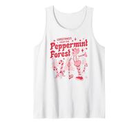 Candy Land Greetings from The Peppermint Forest Retro Poster Tank Top