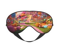 Candy Land Print Functionality Eye Mask Sleep Lightweight Travel Yoga Camping Outdoors Relaxation
