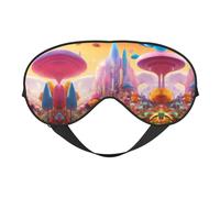 Candy Land Print Sleep Mask, Soft Breathable Eye Cover for Travel, Shift Work & Meditation