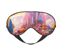 Candy Land Print Stylish Eye Mask Lightweight Travel Yoga Nap Meditation Camping Work Relaxation