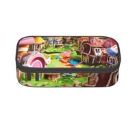 Candy Land Print Teen Large Storage Pencil Case Stationery Organizer School College Business Travel