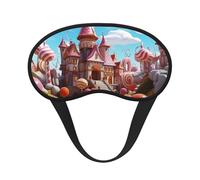 Candy Land Sleep Mask for Men Women Blackout Eye Masks for Sleep, Relaxing Zero Pressure Night Blindfold Soft Breathable Eye Cover for Travel, Night Work, Nap, Office