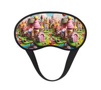 Candy Land Sleep Mask for Side Sleeper, Eye Mask Sleeping for Women Men,for Sleeping with Elastic Band