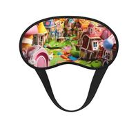 Candy Land Sleeping Mask for Adults Blackout, Comfortable Eye Mask Blocking Light for Travel, Yoga