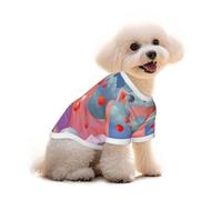 Candy Land Style House Dog T-Shirt Clothes Apparel Puppy Vest Pet and Elastic Tank Top Clothing, Dogs Cats Pullovers Cute Breathable Soft Small