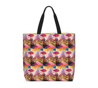 Candy Land Tote Bag For Women, Lightweight One-Shoulder Tote Bag With Inside Pocket Shoulder Bag Handbag, Black, One Size
