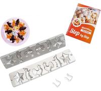 Candy Lollipop Molding Form Making Candies Russian Soviet Star Bunny Cockerel + Color Book with Russian Recipes