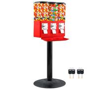 Candy Machine Dispenser Gumball & Candy Vending Machine Supports Large Gum Balls with Coin Operated for Commercial Use Includes Anti Theft Lock Meets FDA Norms