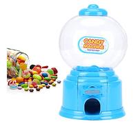 Candy Machine Dispenser, Plastic Candy Machine Mini Money Bank Mini Sweet Dispenser Cute Sweet Machine Gumball Machine Vending Machine Suitable for Candies or Nuts Less Than 1.5cm in Diameter (Blue)