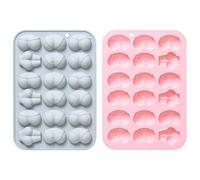 Candy Molds 2Pcs 36 Cavities 6 Different Butt Shapes Silicone Candy Molds Food Grade Silicone Creative Baking Tools for, Cake, Chocolate and Ice Cubes