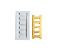 Candy Molds,7.8x4.1x0.7cm Stair Ladder Silicone Mold Fondant Cake Chocolate Dessert Cookie Decoration