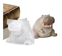 Candy Molds | Handmade 3D Hippo Shape Craft-Making Tool - Candle Making Mold - for Jelly Pastry Ice Soap Wax Plaster Gummies Cupcake Fudge