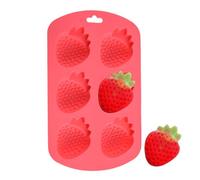 Candy Moulds - 6-fold Fruit-shaped Non-Stick Reusable Baking Accessories | Chocolate and Sugar Moulds - For Enthusiasts, Family, Friends, Students, Adults, Men, Women, Birthday, Party