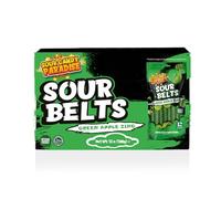 Candy Paradise Belts Sour Candy Strips Viral TikTok Strip 12 Strips 100g (Pack of 12, Green Apple)