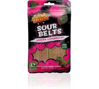 Candy Paradise Belts Super Sour Candy Strips Viral TikTok Strip 12 Strips 100g (Pack of 2, Watermelon)
