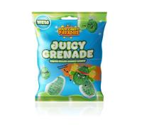 Candy Paradise Halal Liquid Filled Gummy Candy - Soft & Chewy Fruit Gummies with Juicy Centre - Fun, Colourful Treats for Kids & Adults - Great for Parties, Gifts & Snacking (Pack of 1, Juicy Grenade)