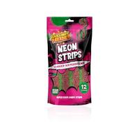 Candy Paradise Halal Neon Strips Long Chewy Sour Candy Belts, Fun Fruit Snacks for Kids & Adults (Pack of 1, Watermelon)