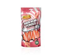 Candy Paradise Sour Neon Pencils Juicy Peach 12 x 130g - Sour Chewy Candy Pencils