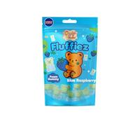 Candy ParadiseHalal Fluffiez Soft & Airy Foam Gummy Sweets, Light Chewy Fruit Snacks 100g (Pack of 1, Blue Raspberry)