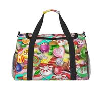 Candy Pattern Print Hand Travel Bag Ideal for Long-Distance Travel and Daily Use