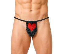 Candy Posing Pouch One Size Fits All Reinforced String Design for Men (Black)